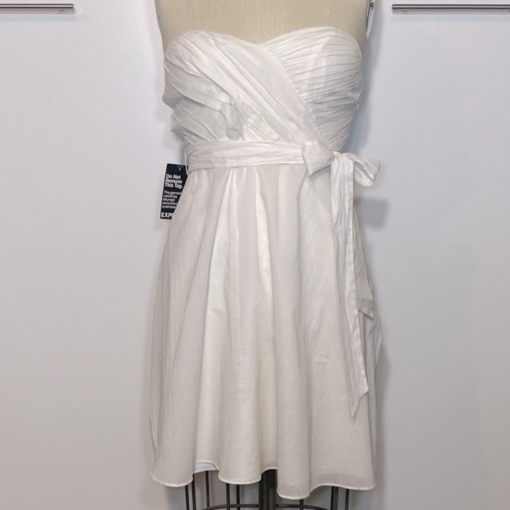 Express Little White Dress Size 0 - Picture 2 of 7